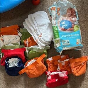 GBaby Cloth Diapers Size Small (like size 1 diapers)